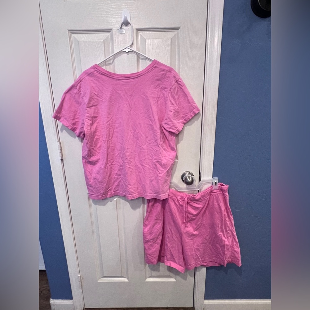 Fresh Produce Pink shorts and top set size XL Y2K vintage - Picture 3 of 12